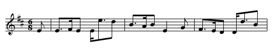 Contented wi' Little - staff notation