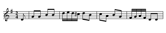 Contra nr. 4 - staff notation