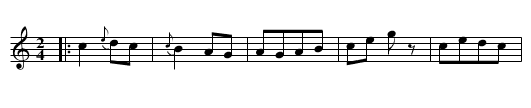 Contradine Venetian - staff notation