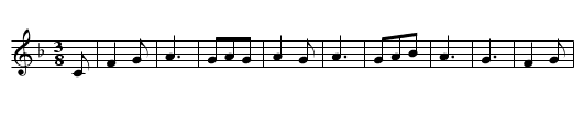 Contredanse de Plessala - staff notation