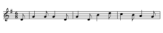 Contrefatte THO4.98, La - staff notation