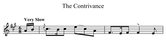 Contrivance, The - staff notation