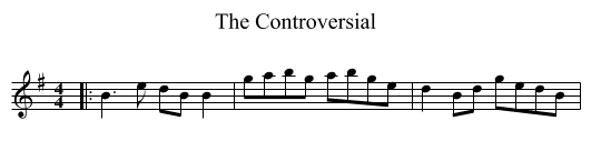 Controversial, The  - staff notation