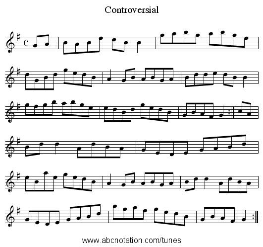Controversial - staff notation