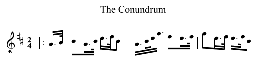 Conundrum, The  - staff notation