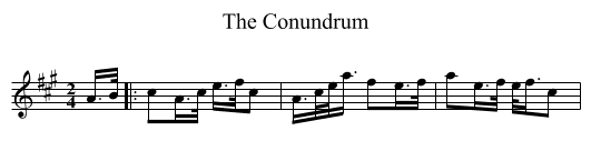 Conundrum, The  - staff notation