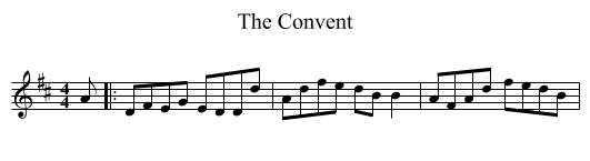 Convent, The  - staff notation