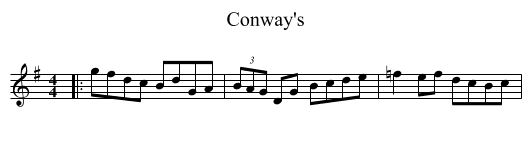 Conway's - staff notation