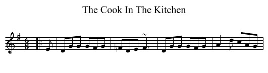 Cook In The Kitchen, The  - staff notation