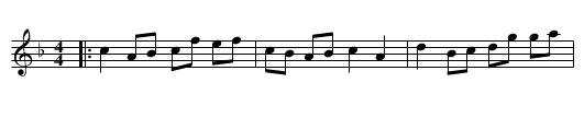 Cookie Shine - staff notation
