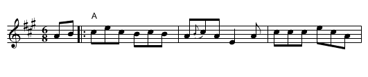 Cookie's Jig - staff notation