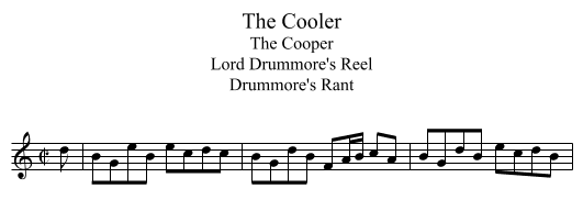 Cooler, The - staff notation