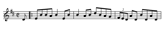 Cooley's Reel - staff notation