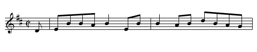 Cooley's Reel - staff notation