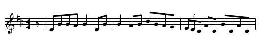 Cooley's Reel - staff notation