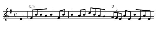 Cooley's - staff notation