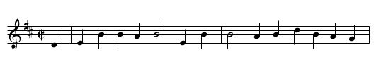 Cooley's - staff notation