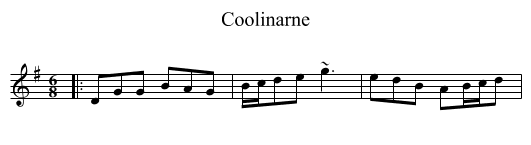 Coolinarne - staff notation