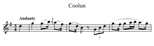 Coolun - staff notation