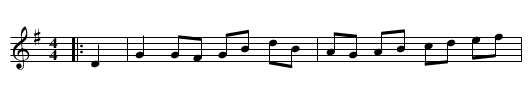 Cooney's Hornpipe - staff notation