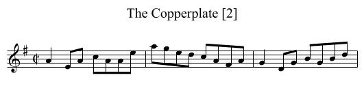 Copperplate [2], The - staff notation
