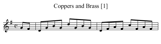 Coppers and Brass [1] - staff notation