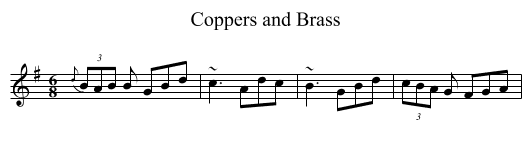 Coppers and Brass - staff notation