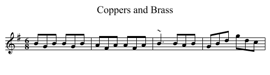 Coppers and Brass - staff notation