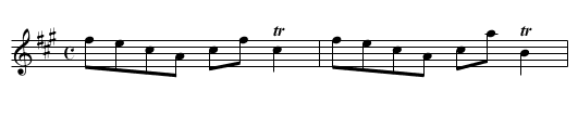 Coquetside - staff notation