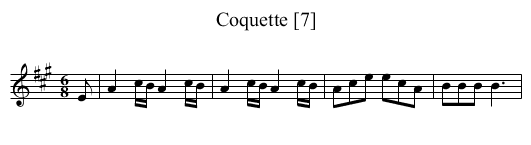 Coquette [7] - staff notation