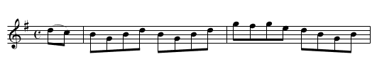 COQUETTE HORNPIPE - staff notation