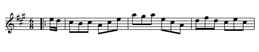 Corby Loch - staff notation