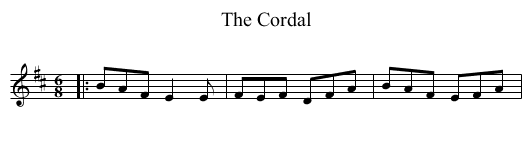 Cordal, The - staff notation