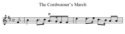 Cordwainer’s March, The - staff notation