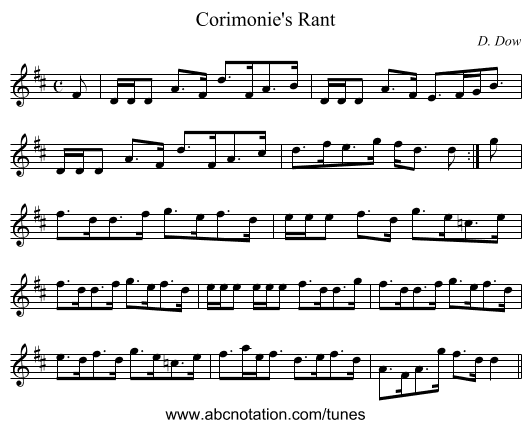 Corimonie's Rant - staff notation