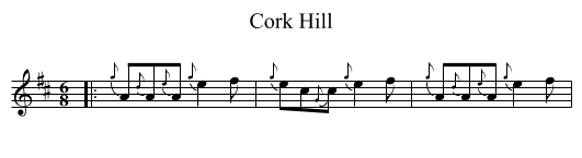 Cork Hill - staff notation