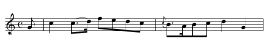 CORN RIGGS ARE BONNIE - staff notation