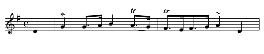 Corn riggs are bonny - staff notation