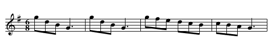 Corne, La - staff notation