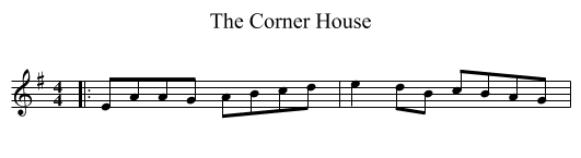 Corner House, The  - staff notation