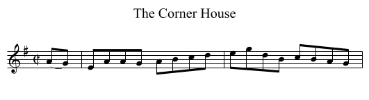 Corner House, The - staff notation