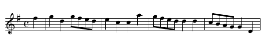 Corneul O Hara - staff notation