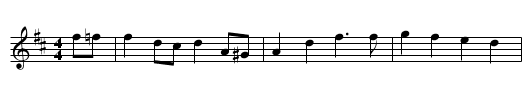 Cornish Quickstep - staff notation