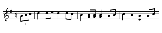 Cornwallis' Surrender - staff notation