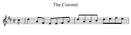 Coronet, The - staff notation