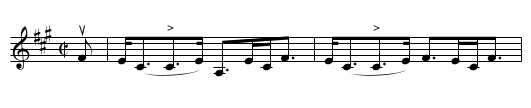 CORRYMONNY STRATHSPEY - staff notation