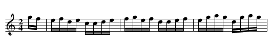 Corsair Hornpipe - staff notation