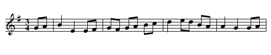 Cos deas a mbróigín - staff notation