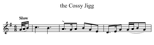 Cossy Jigg, the  - staff notation