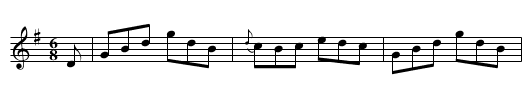 Cotillion &aacute; Huit - staff notation